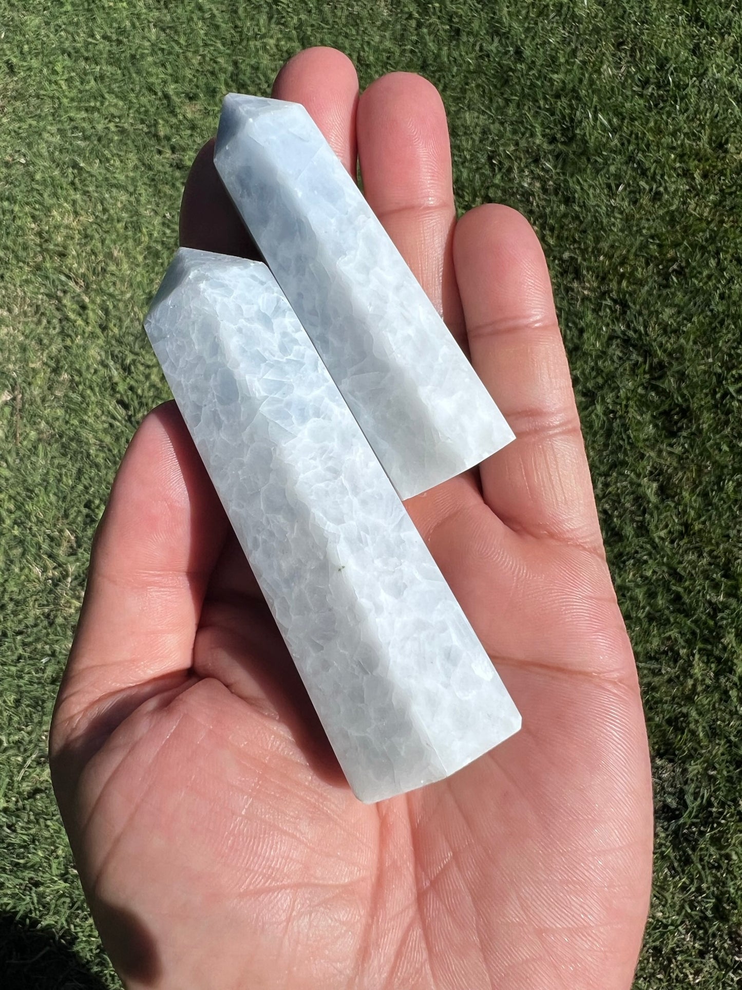 ✨Blue Calcite Obelisk Crystal Tower✨