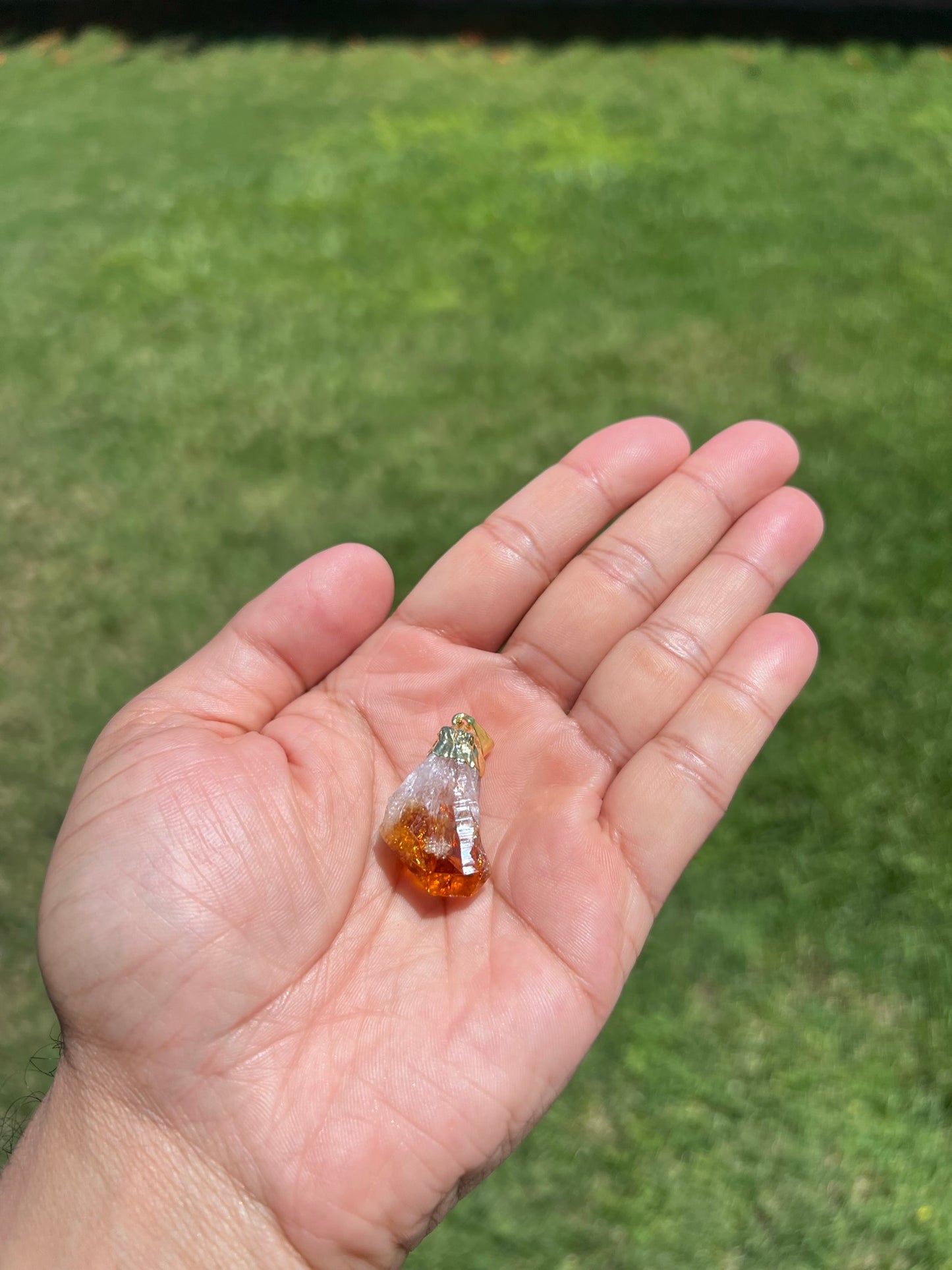 ✨ Citrine Crystal Handcrafted Pendant - Radiate Sunshine & Prosperity ✨
