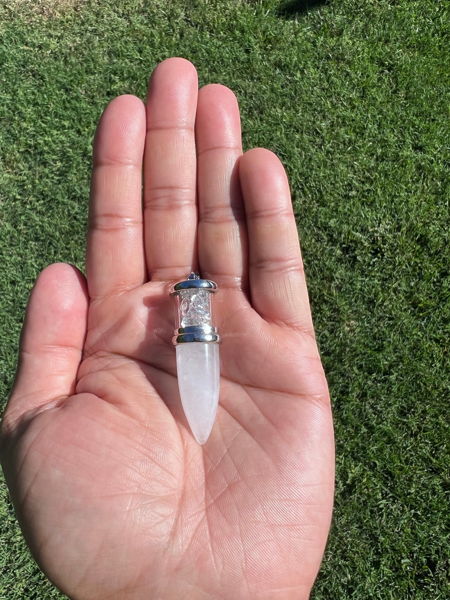 Crystal Bullet Pendant