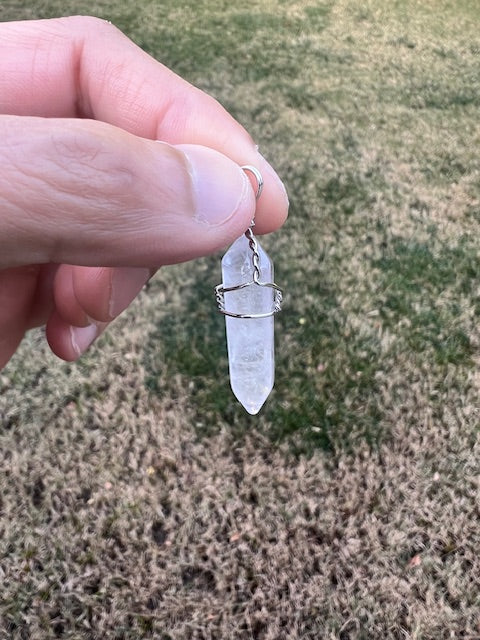 Small Hexagonal Crystal Pendants