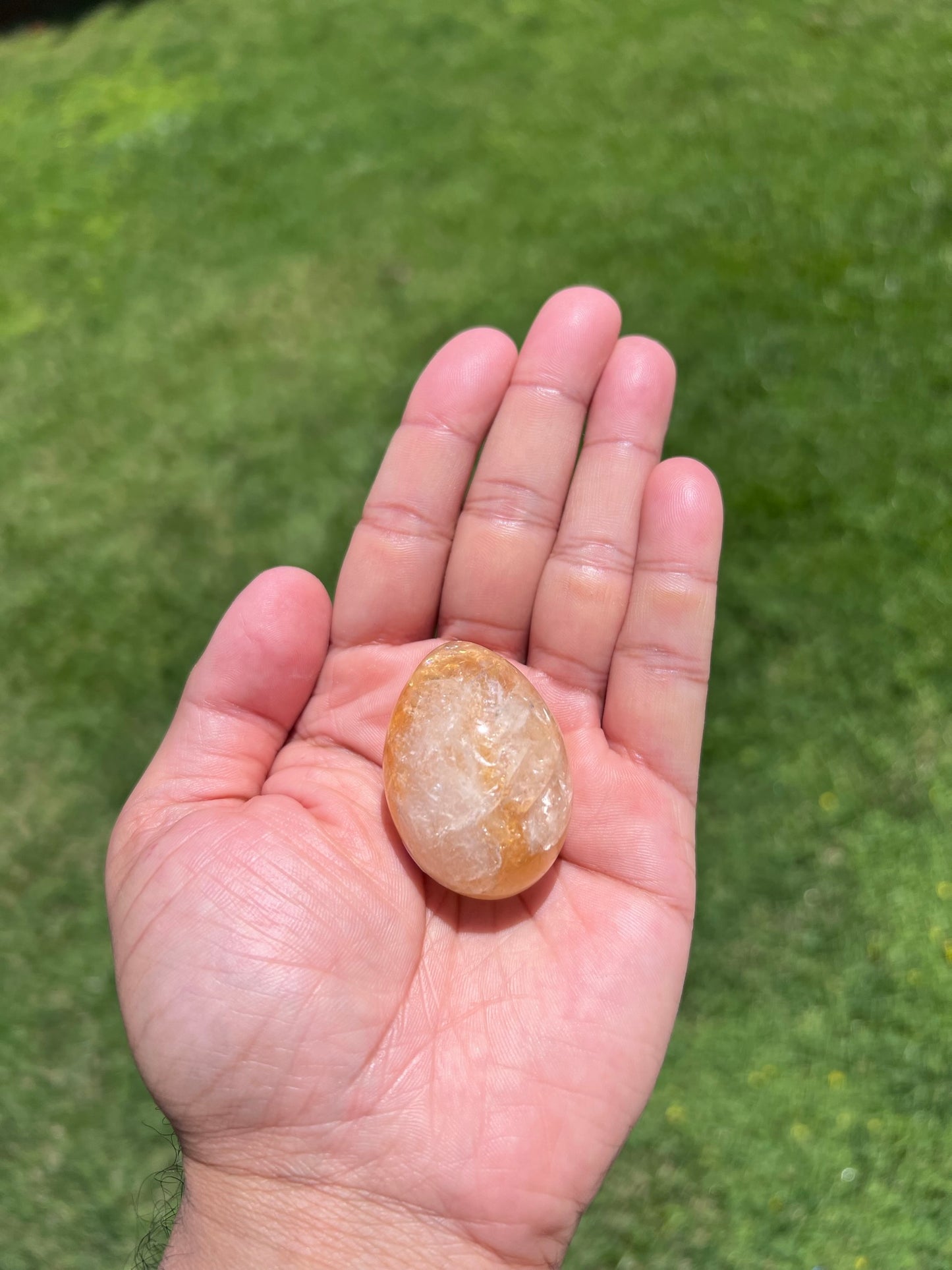 Brazilian Citrine Egg Crystals