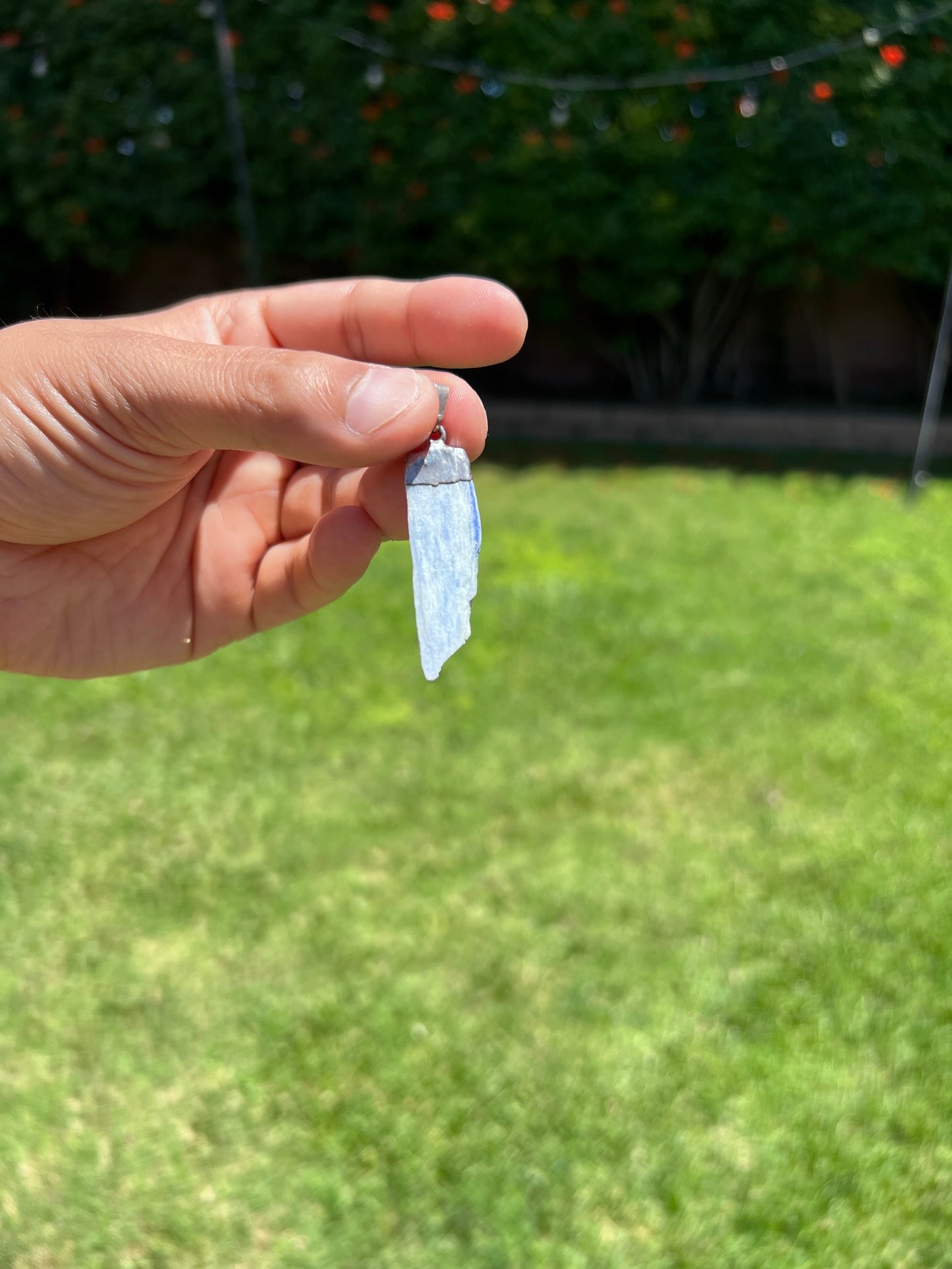 š Kyanite Crystal Handcrafted Pendant - Align Your Chakras & Speak Your Truth š
