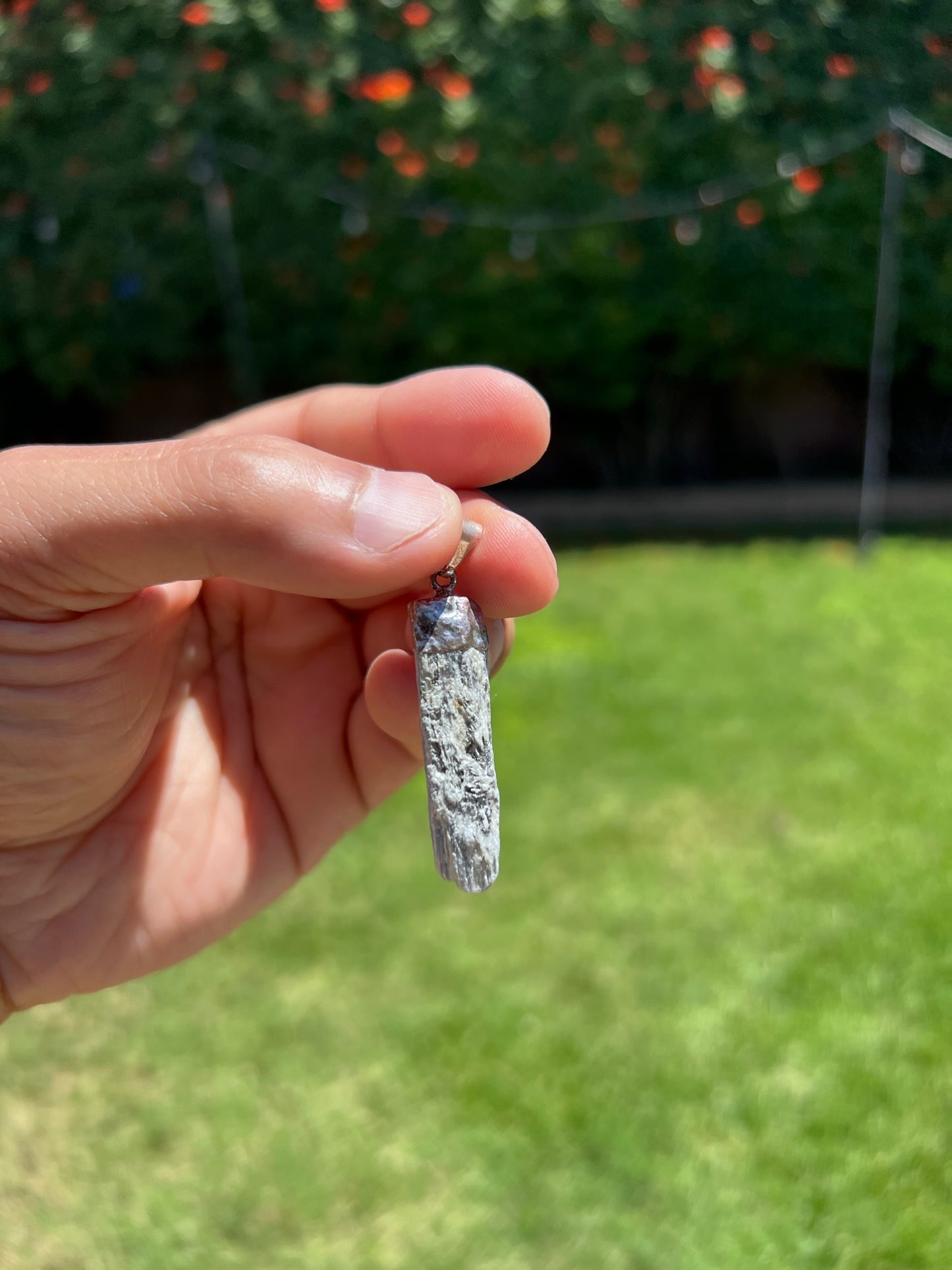 š Kyanite Crystal Handcrafted Pendant - Align Your Chakras & Speak Your Truth š