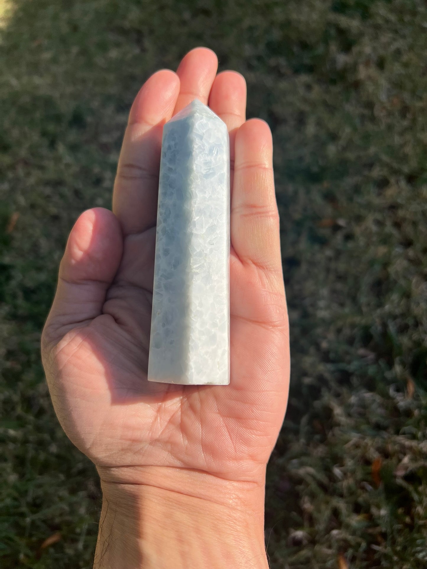 ✨Blue Calcite Obelisk Crystal Tower✨