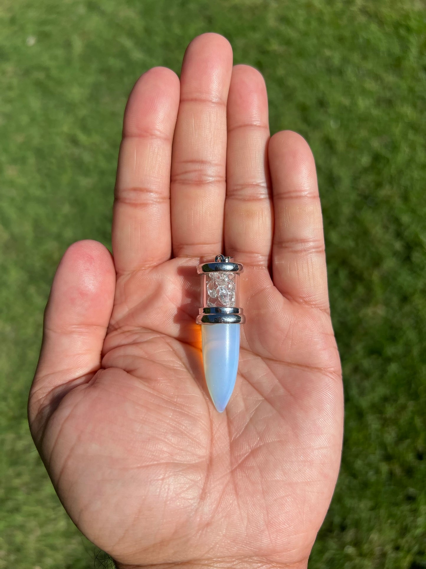 Crystal Bullet Pendant