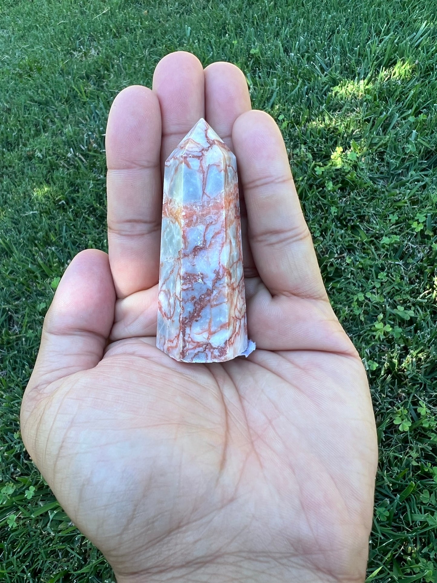 ā¤ļøāš„ Ignite Your Passion with a Red Vein Jasper Tower! ā¤ļøāš„
