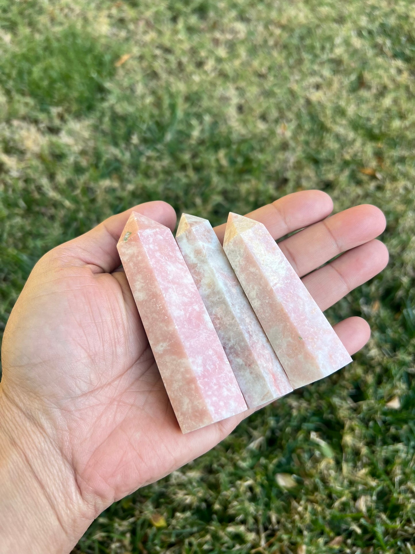 Pink Rose Quartz Obelisk Crystal Tower - Attract Love & Harmony