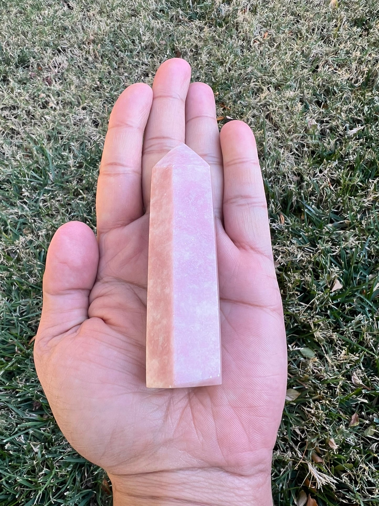 Pink Rose Quartz Obelisk Crystal Tower - Attract Love & Harmony