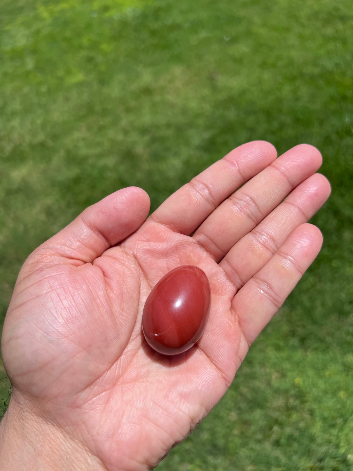 Brazilian Red Jasper Egg Crystals