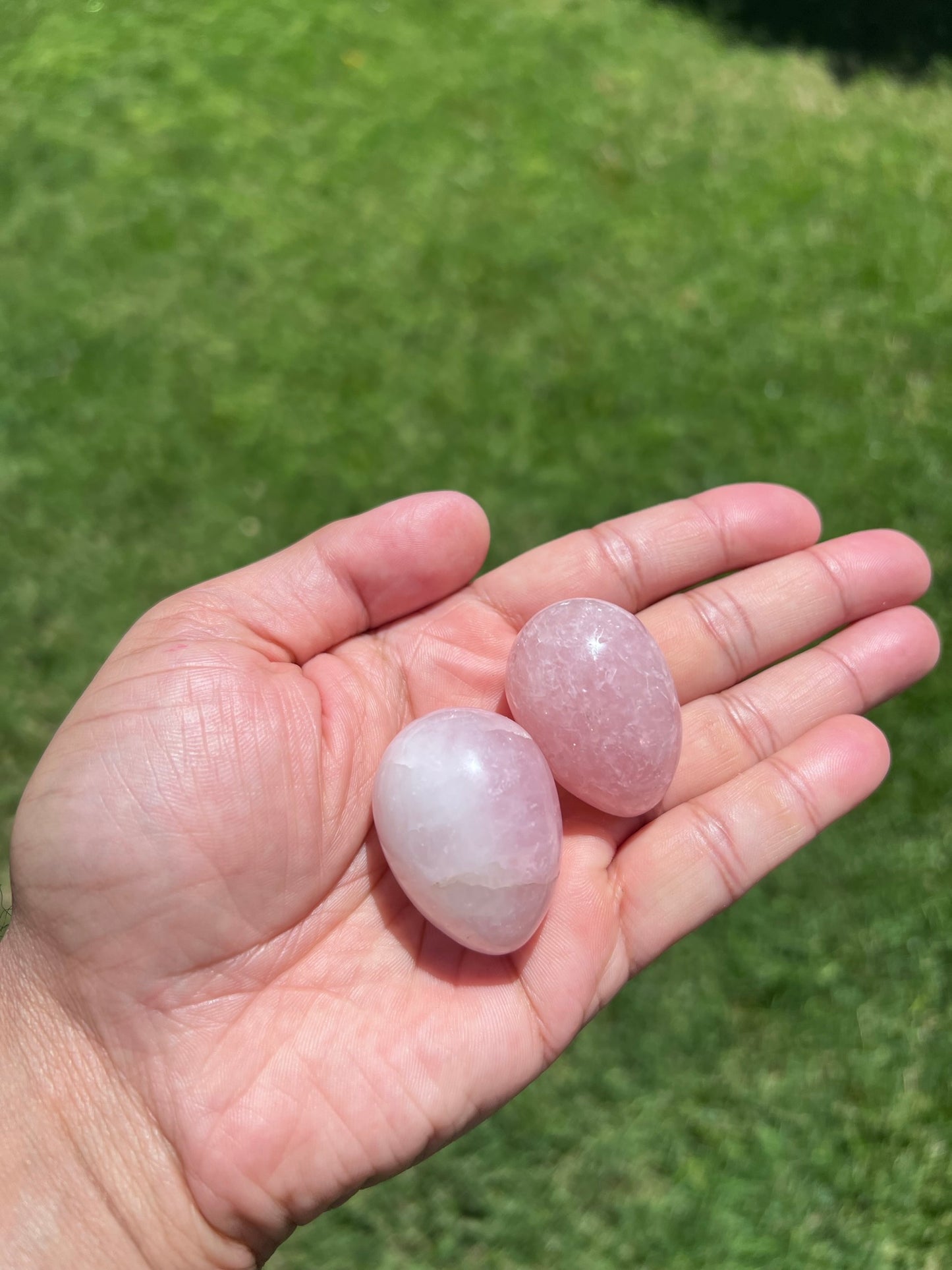 Brazilian Rose Quartz Egg Crystals