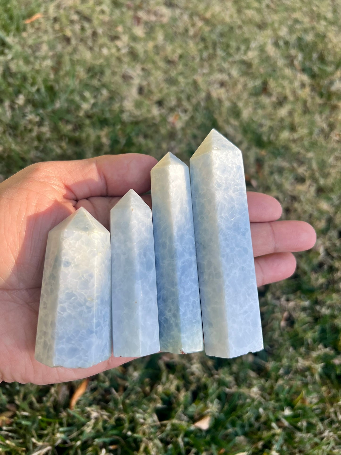 ✨Blue Calcite Obelisk Crystal Tower✨