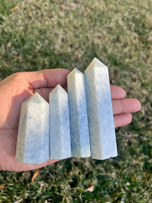 ✨Blue Calcite Obelisk Crystal Tower✨