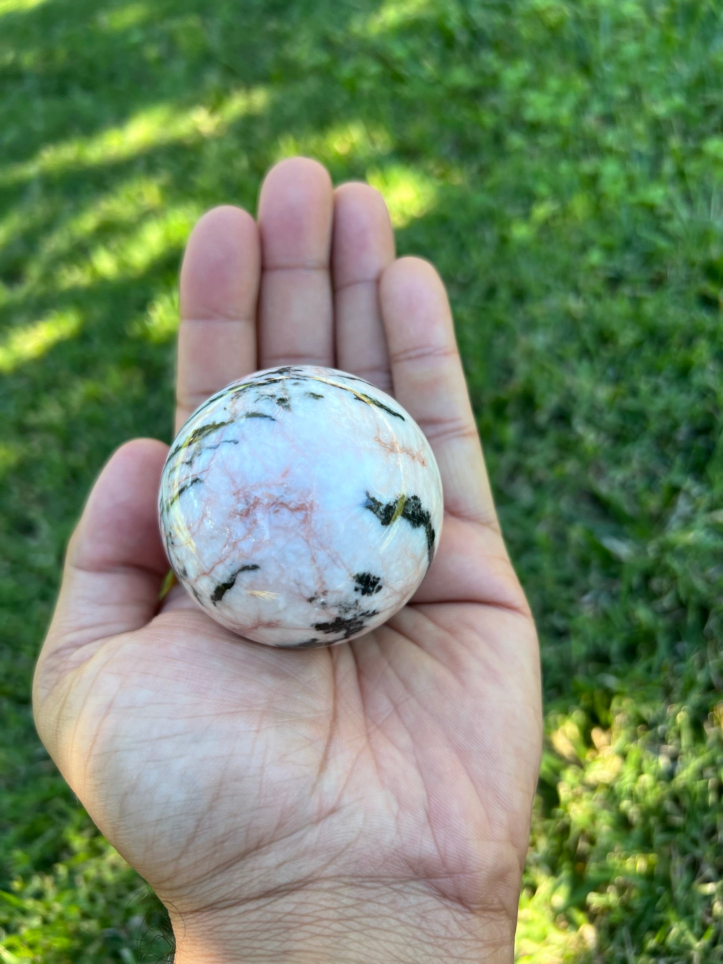💖 Embrace Joyful Confidence with a Pink Zebra Jasper Sphere! 💖