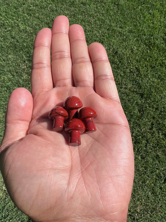 Ground and Energize with a Red Jasper Mini Mushroom from Egypt ❤️🍄