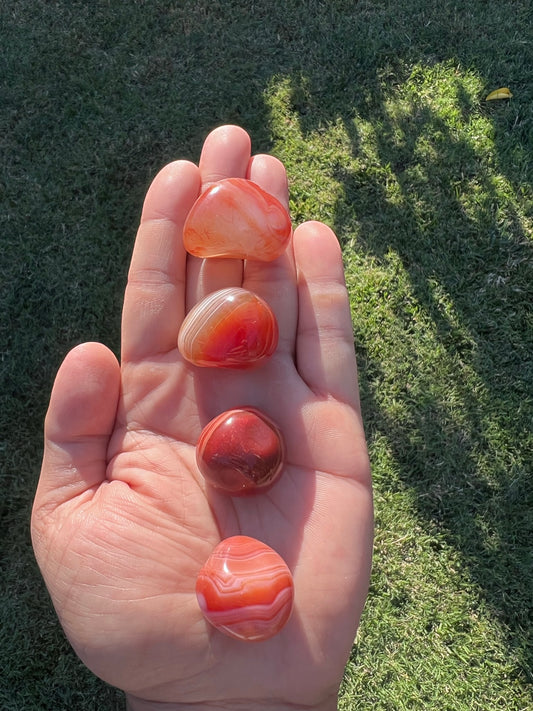 Carnelian Agate Natural Tumble Stones